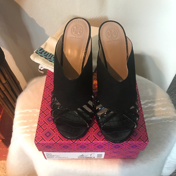 NIB TORY BURCH BRIDA LEATHER MULE - Picture 4 of 8